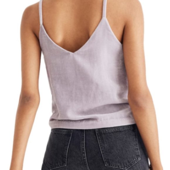 NWT Madewell Velvet Camisole Top | Purple | Size 14 - Picture 3 of 9